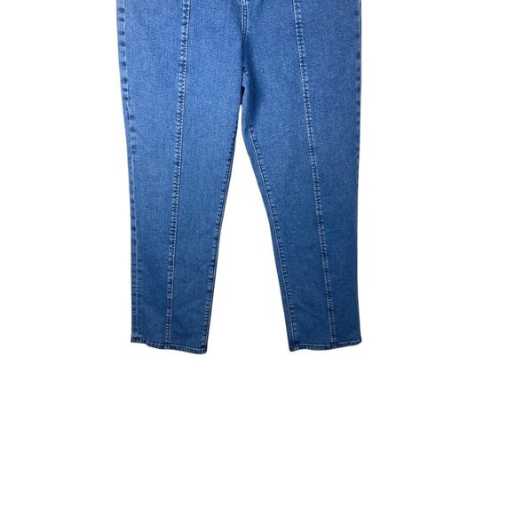 Loft Straight Leg Pintuck Seam Crease Jeans Casual 12 - Picture 3 of 11